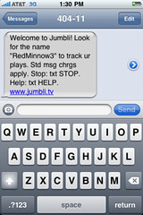Jumbli on iPhone (from eCast) by gumption