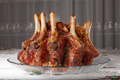 Crown Roast of Pork with Apple, Cranberry and ...