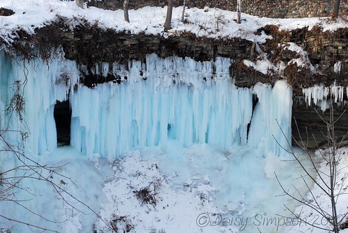 frozen blue falls