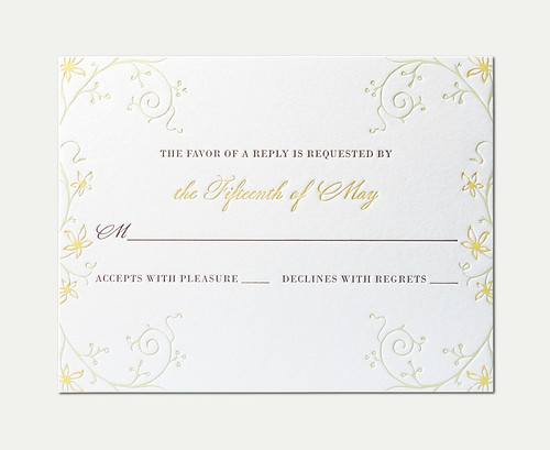 SCMM Wedding RSVP Card