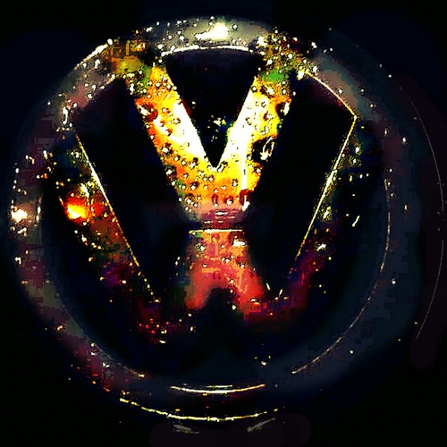 golden VW Emblem