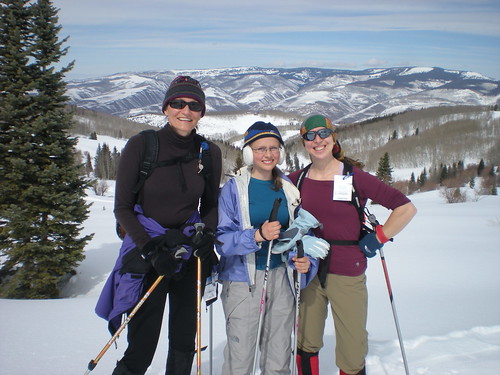 Kat, Emma, and Clare Ski Beaver Creek