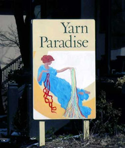 Yarn Paradise Sign