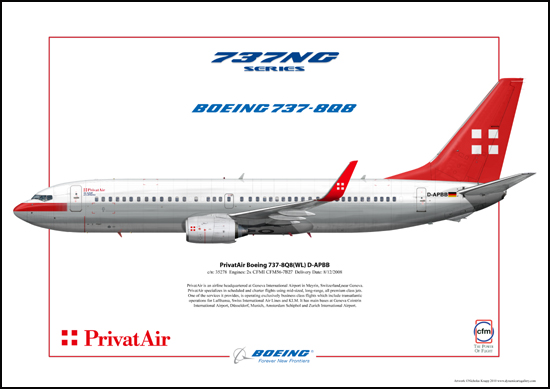 PrivatAir Boeing 737-8Q8 WL D-APBB