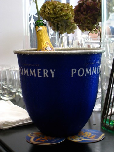 Our bottle of Pommery Champagne