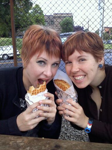 Devon and I at Flavour Dutch Taco Stand