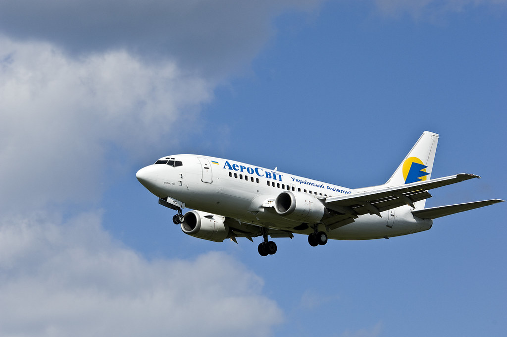 : Boeing 737 der ukrainischen Fluggesellschaft Aerosvit Airlines