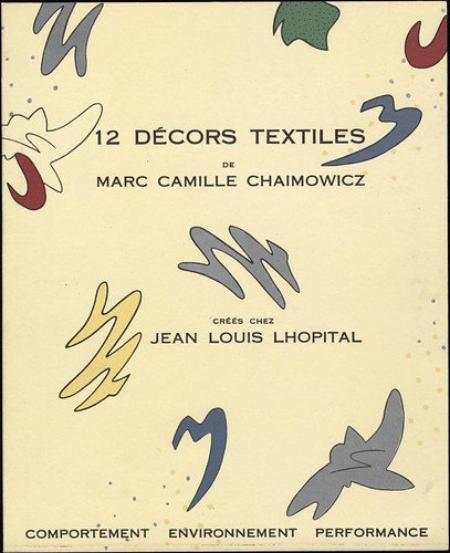 12 décors textiles by Marc Camille Chaimowicz, 1983