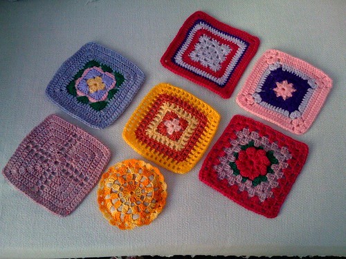 Kimbles at Home sends me a gift. Lavender sachet  with her gorgeous squares. Thank you Kimbles!