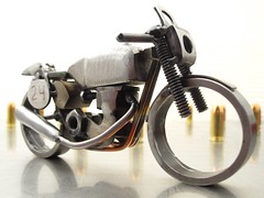 Matchless G50 race bike motorcycle sculpture