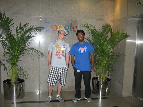 Photo of John and Robin at Google Bangalore