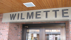 The Wilmette Illinois Metra commuter rail station. Early April 2010.