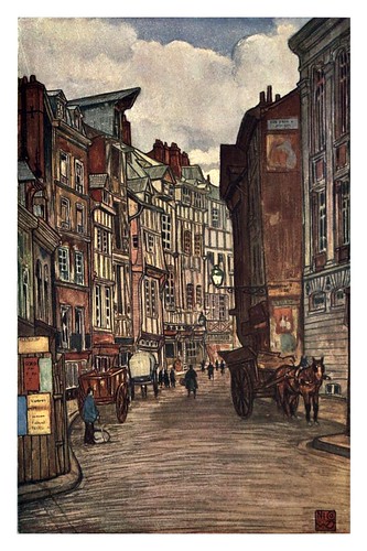 006- Casas antiguas de Rouen-Normandy-1905- Ilustrado por Nico Jugman