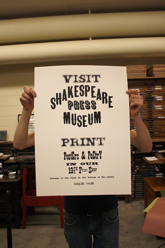 poster, printed