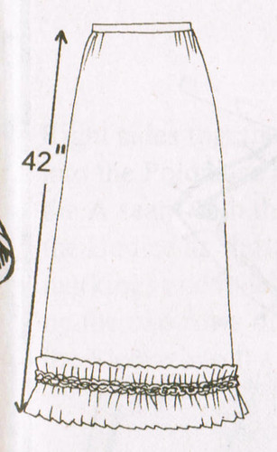 Skirt line drawing