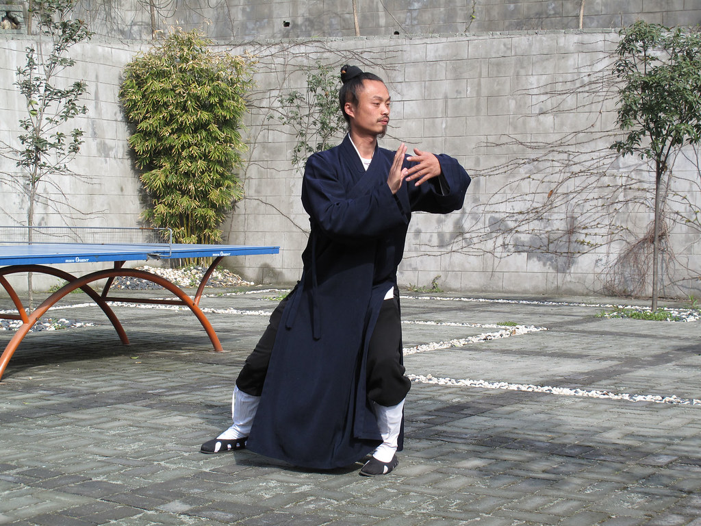 Master Zhong demonstrating Wudang Taijiquan