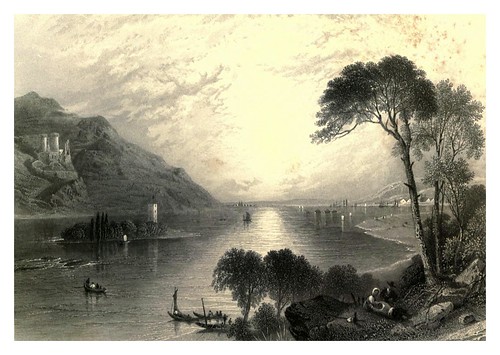 018-Ehrenfels-Hatto's Tower- Bingen-The Rhine and its picturesque scenery 1856- Foster Myles Birket