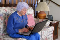 Mom with Laptop