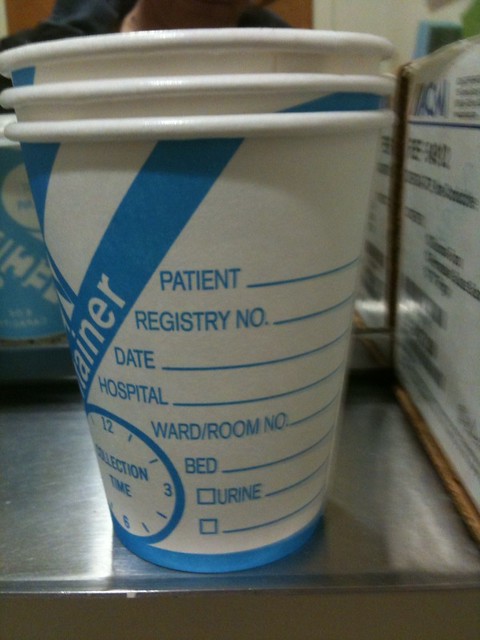 ok here is the urine sample cup but the best part is the next picture