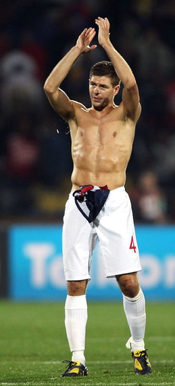 Steven Gerrard shirtless