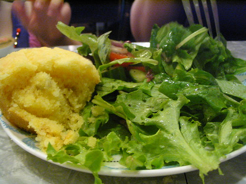 Salad @ Eat! Bistro's gluten-free night with Allison, Astrid and Beckett