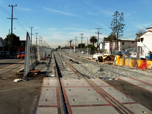 MTA Expo Line Looking West From Raymond Ave.