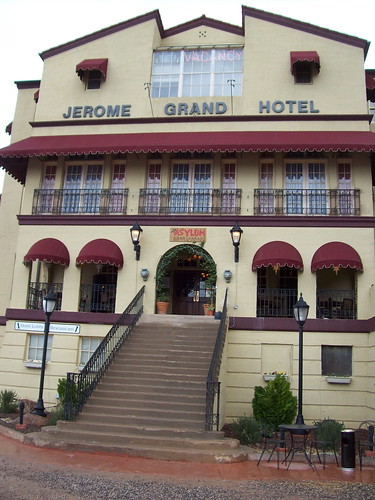 Jerome Grand Hotel - a former mental institution - thus The Asylum Restaurant