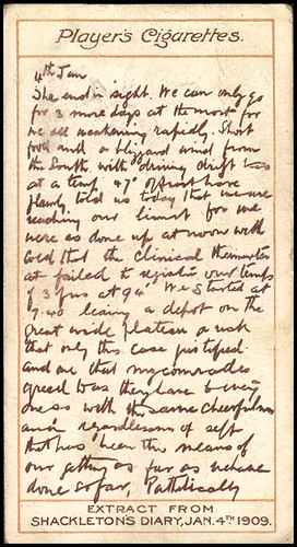 Shackleton's Diary, 1909