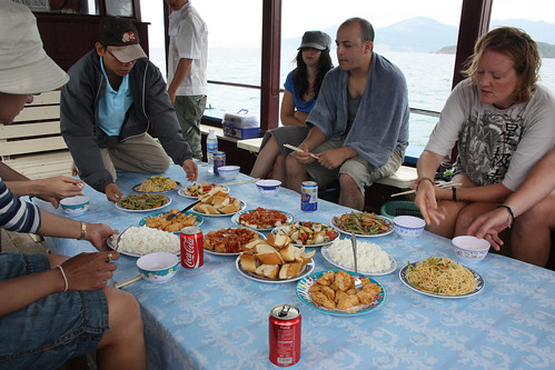 Lunch on our boat