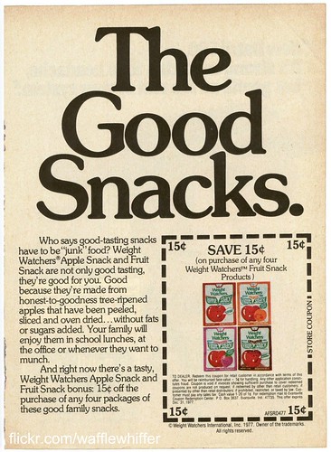 Weight Watchers Fruit Snacks - 1977