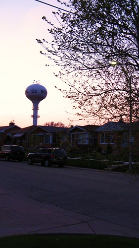 Sunset in Norridge Illinois. April 2010.