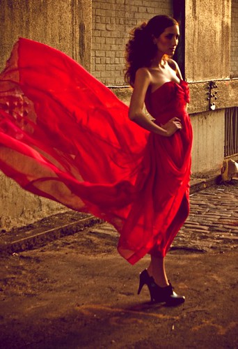 Leanne Marshall - red dress