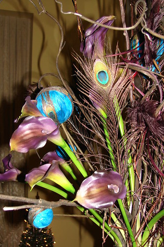 peacock centerpiece Kilgore Custom Designs Tags wedding feather peacock