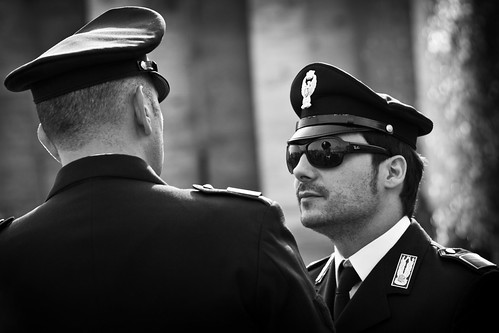 Men In Black & White, Vatican City by flatworldsedge