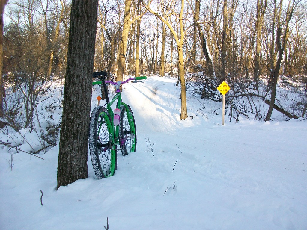 Snow Bike Ahead