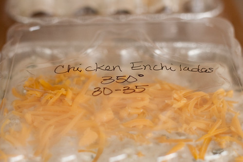 Chicken Enchiladas for the freezer