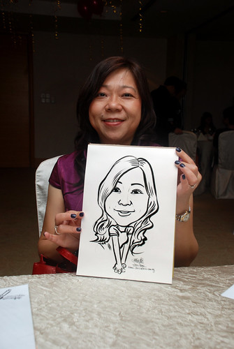 caricature live sketching for birthday party 220110 - 10