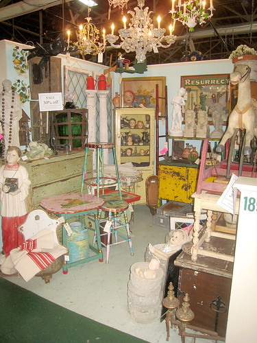 My Booths/Spaces #205 & #189 at Wertz Brothers Antique Mart, Santa Monica California
