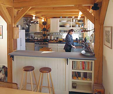 lovely timberbeamed kitchen