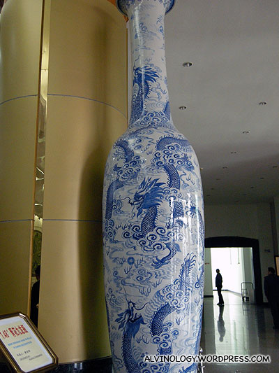 Giant porcelain vase