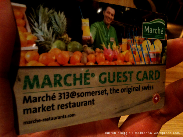 the Marche Guest Card