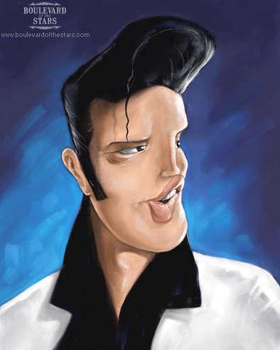 Elvis Presley Caricature
