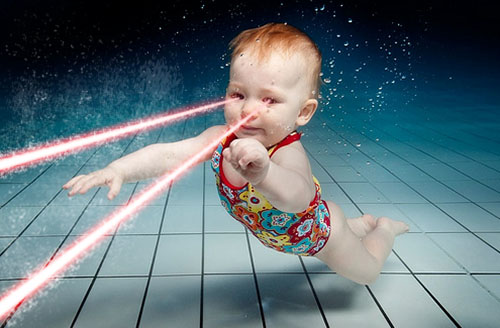 babies with laser eyes