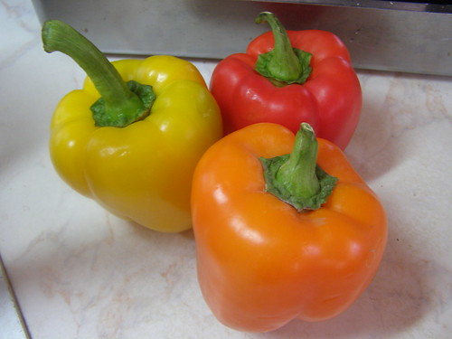 coloured peppers