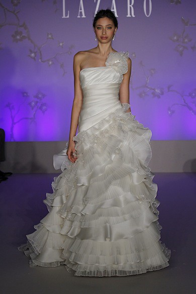 Wave style of wedding dress silk