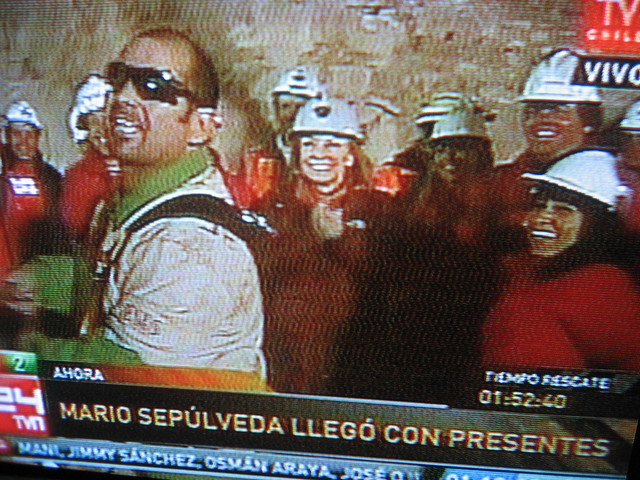 Fotos del Segundo minero rescatado, Mario Sepúlveda