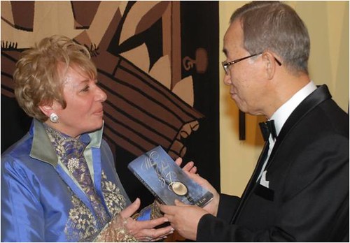 Loula Alafoyiannis is old friends with the U.N. Secretary General Ban Ki-moon.
