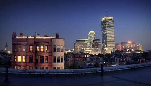 Boston Back Bay from a Roof Deck