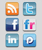 iconos RSS twitter Facebook