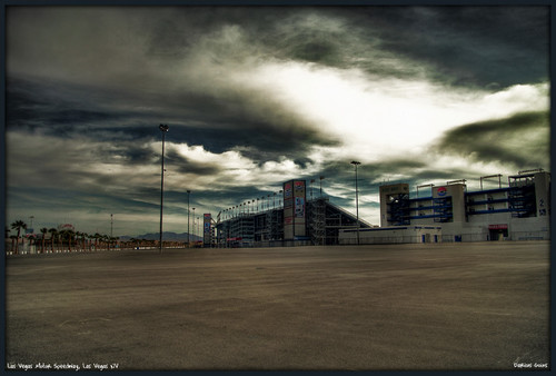 las vegas motor speedway logo. This is a shot i took of the Las Vegas Motor Speedway while out this morning. I was going to crop this picture down some to remove some of the parking lot